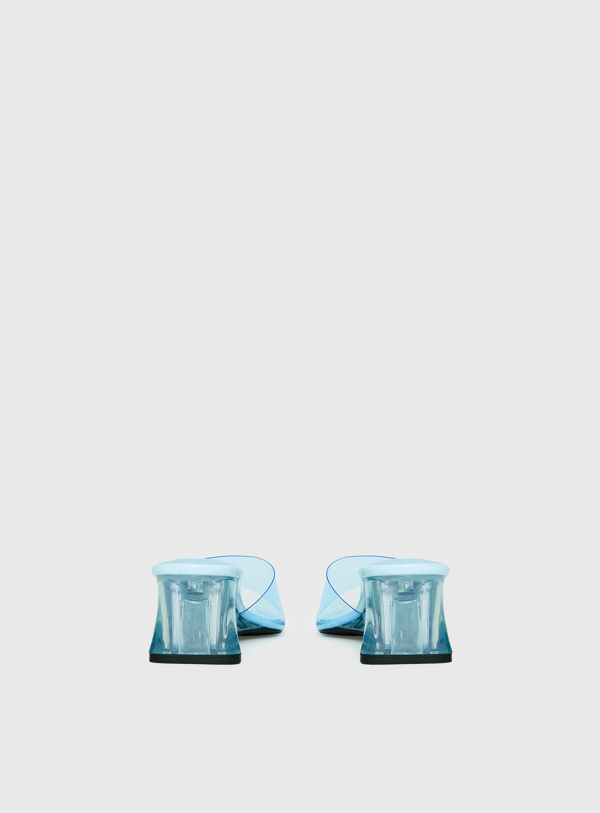 Uchee Clear Wedge Heels Blue