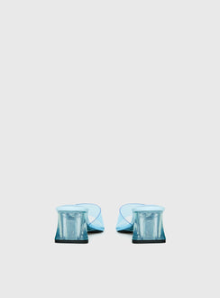 Uchee Clear Wedge Heels Blue