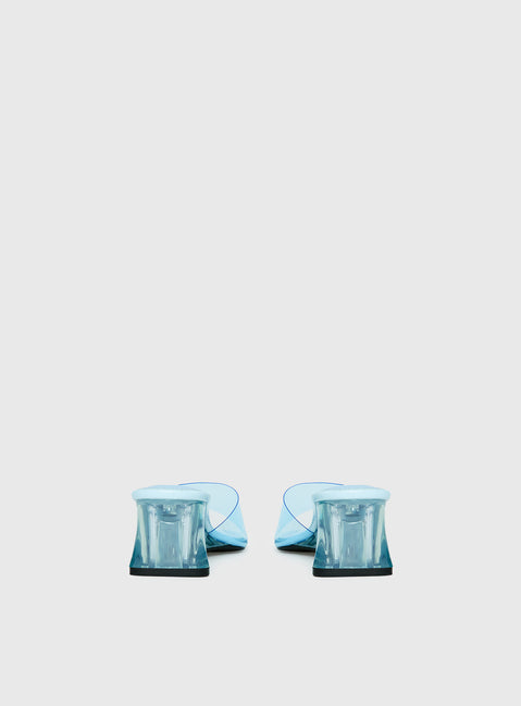 Uchee Clear Wedge Heels Blue