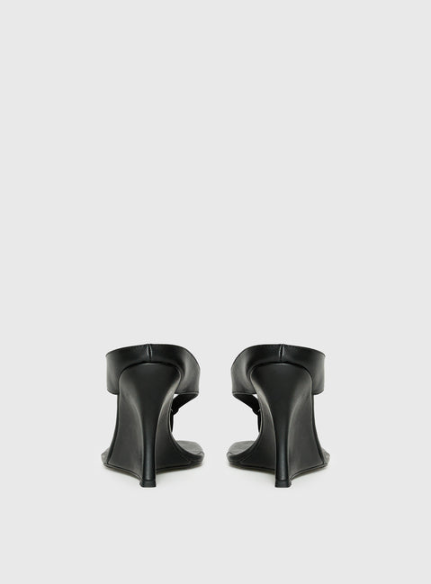 Two Summers Wedge Heels Black