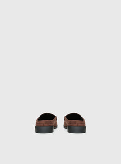 Therapy Atticus Faux Suede Slip On Loafer Brown