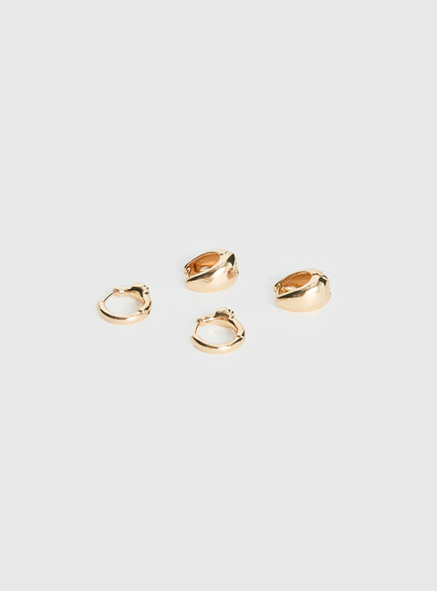 Chasing Stars Earring Pack Gold