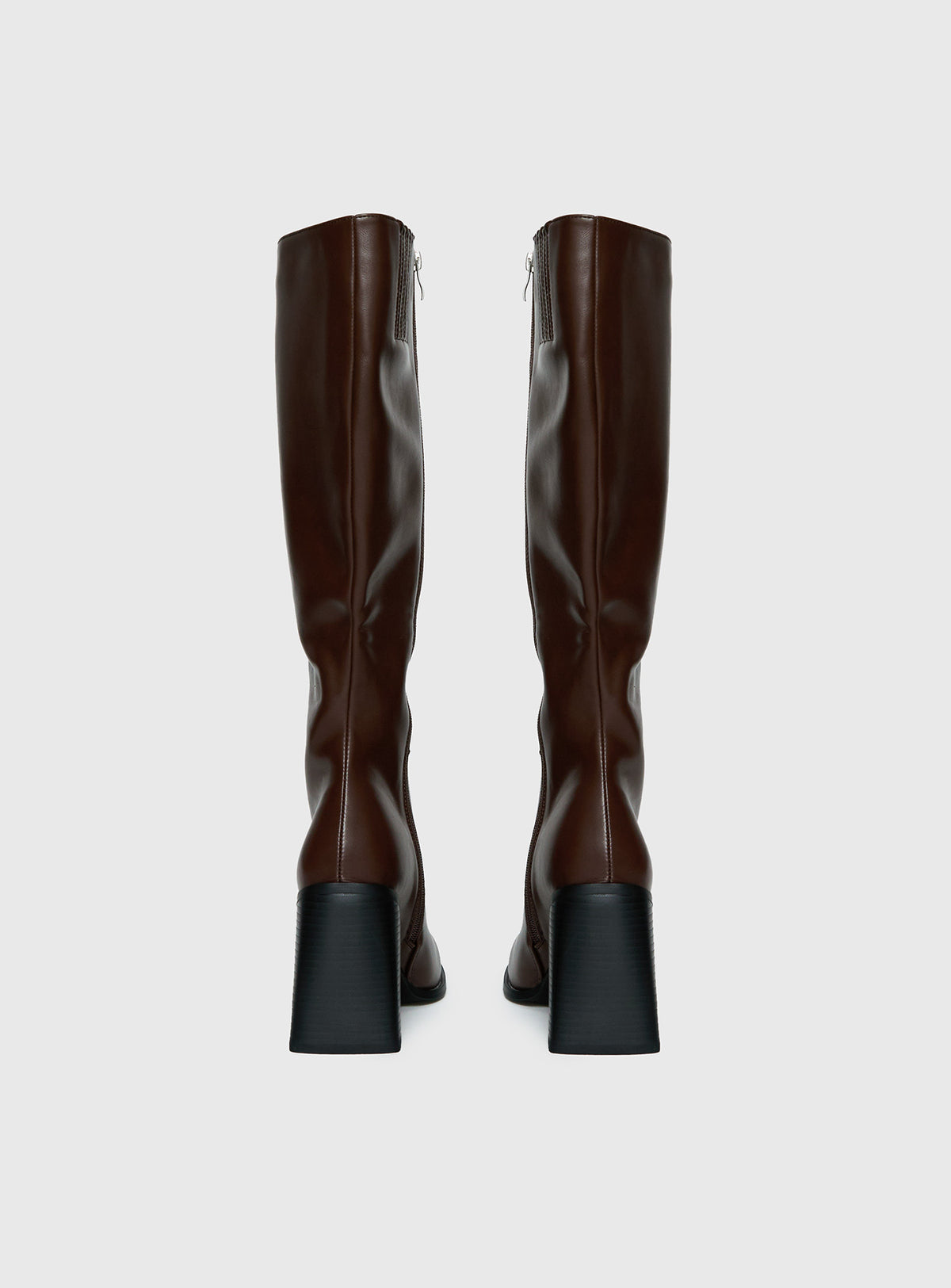 Renzo Knee High Boots Brown
