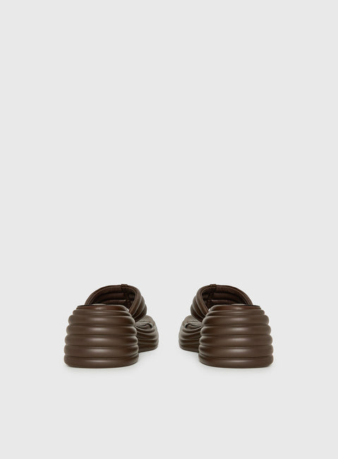 Therapy Flames Platform Sandals Brown