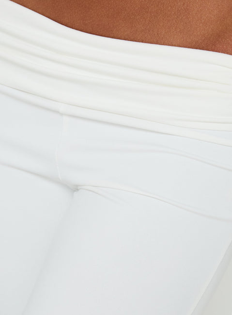 Bailor Channel Waistband Capri Pants White