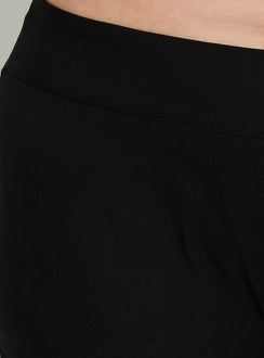 Featuring timeless design the Samaira Capri Pant Black Curve womens-regular-pants in high-rise Princess Polly