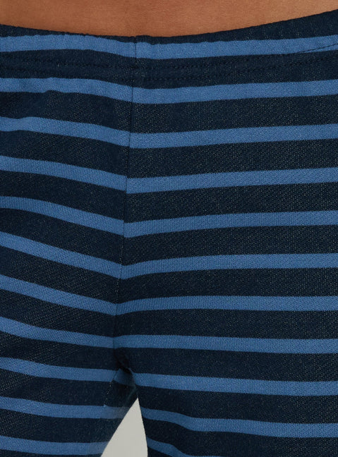 Delaeni Straight Leg Sweatpants Blue Stripe
