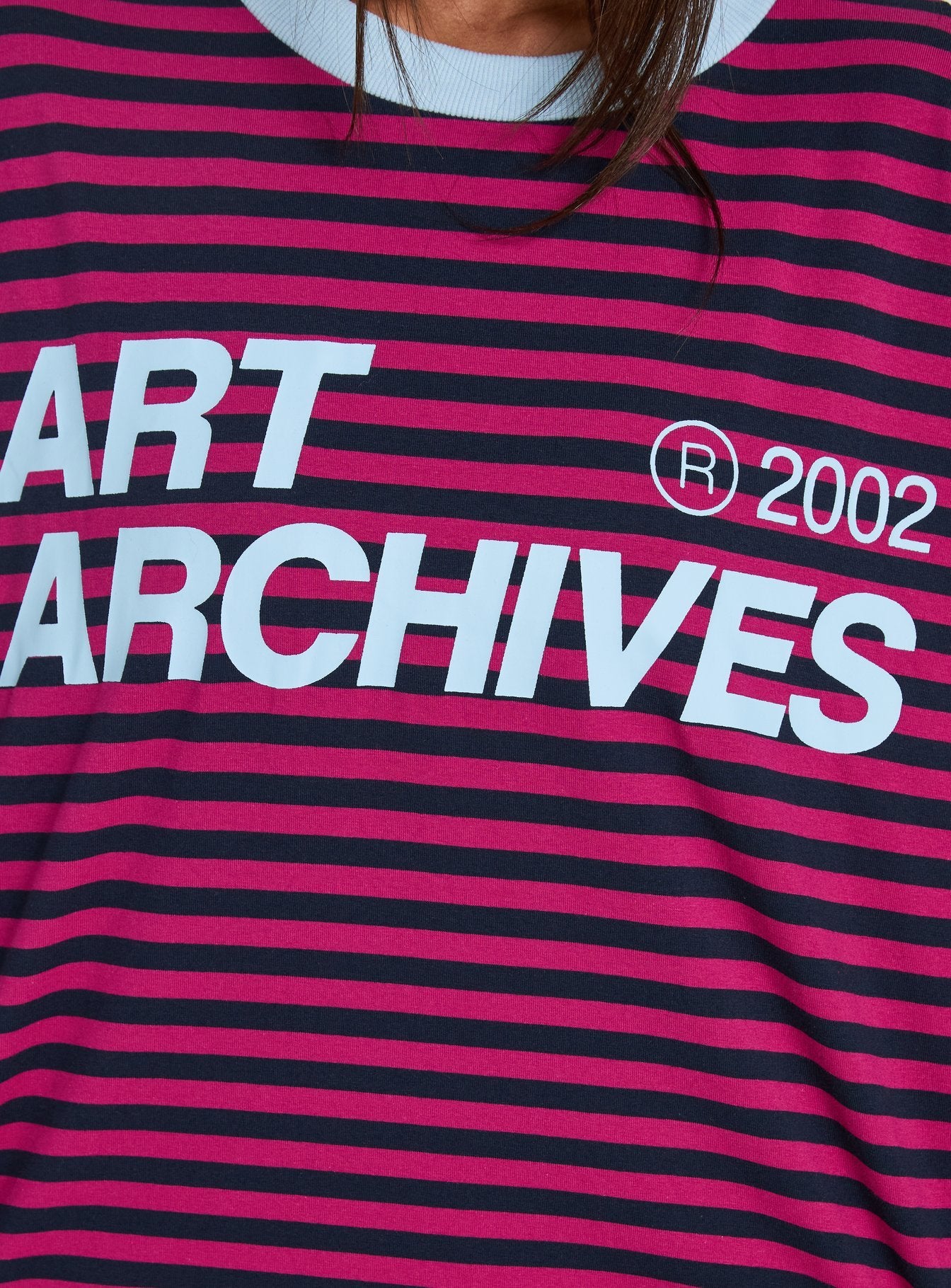 Art Archives Long Sleeve Graphic Top Multi Stripe
