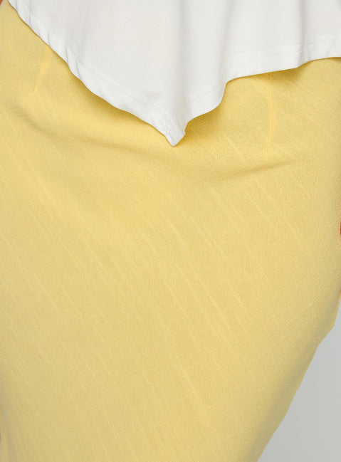 product Princess Polly Jodie Maxi Skirt Lemon Yellow Maxi 