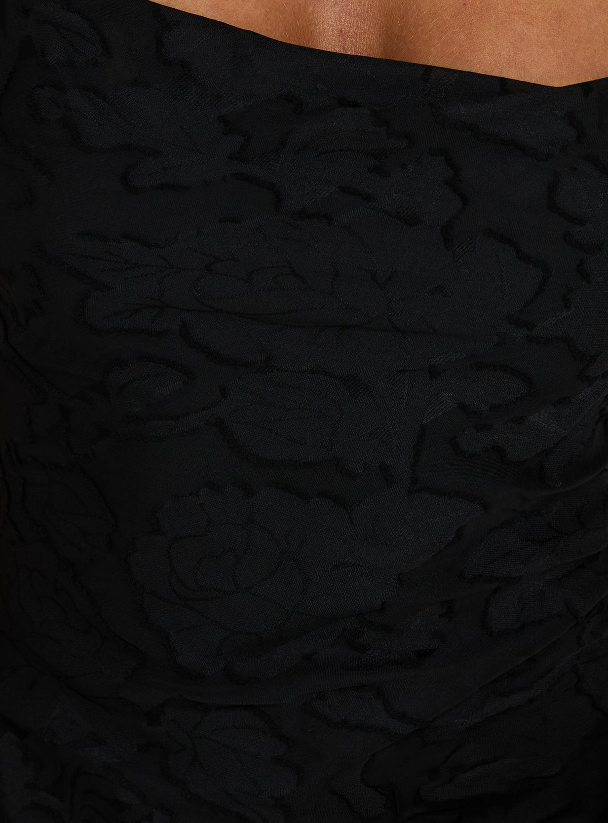 Celena Maxi Dress Black Burnout