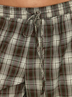 Tucka Long Line Baggy Shorts Multi Check