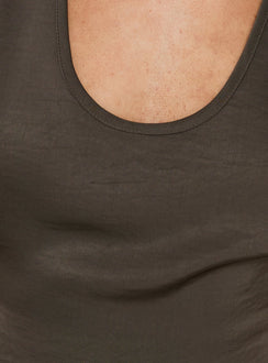 Bare Satin Cami Top Mocha