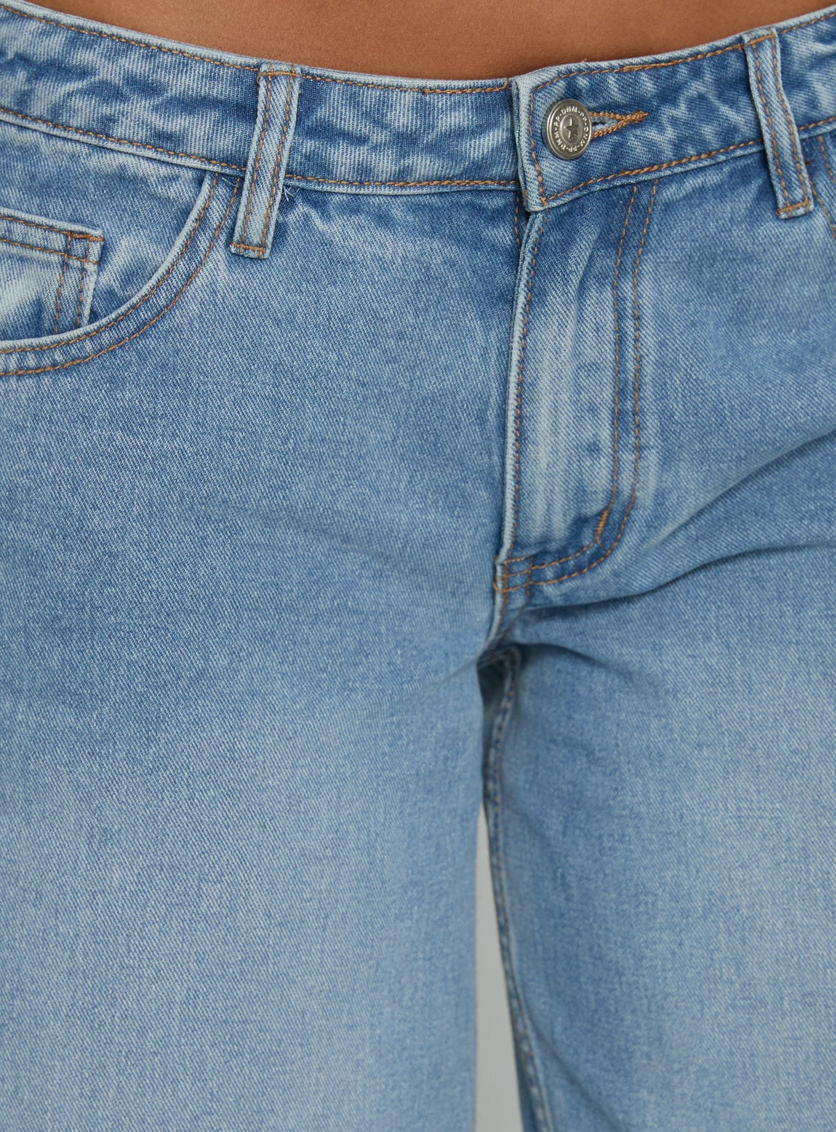 Ramos Low Rise Denim Jeans Bright Blue Wash Tall