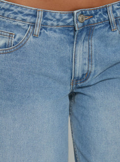 Ramos Low Rise Denim Jeans Bright Blue Wash Tall