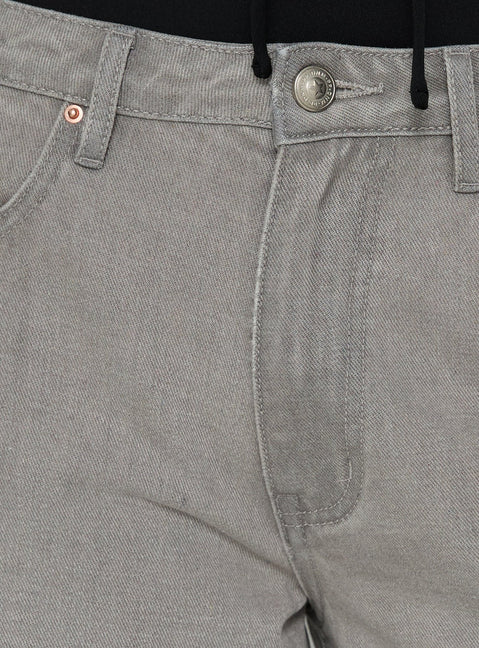 Naylor Mid Rise Wide Leg Jeans Light Grey Wash