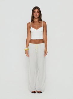 Jessika Ultra Low Pants Yellow / Grey Marle