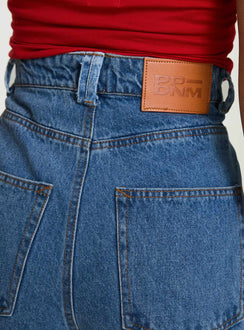 product Princess Polly Zephee Wide Leg Jeans Light Wash High Waisted 