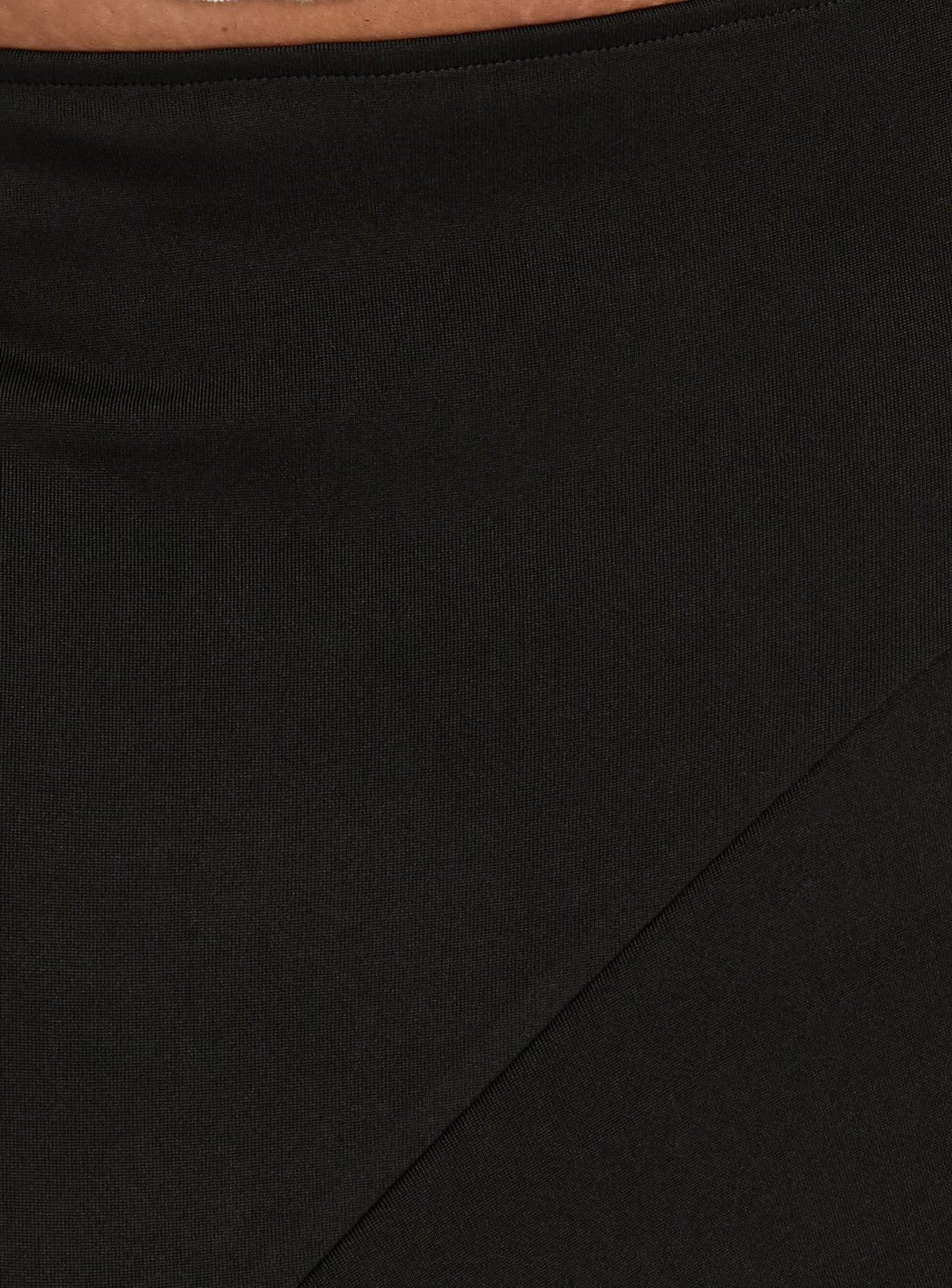 Futura Asymmetrical Midi Skirt Black Curve