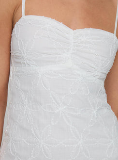 product Princess Polly Harpin Mini Dress White Sweetheart Neckline 