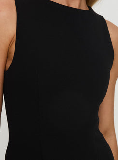 product Princess Polly Anse Mini Dress Black Tall Crew Neck 
