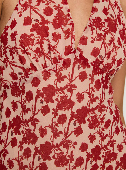 product Princess Polly Neelia Mini Dress Red Floral 