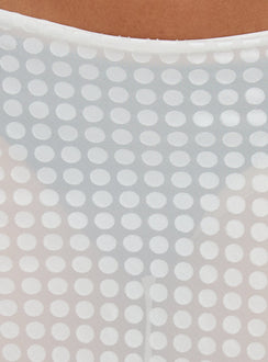 Capturing the Evangela Sheer Midi Skirt in womens-skirts with polkadot detail and texture Princess Polly