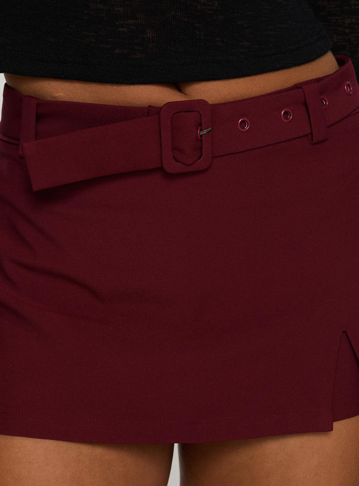 product Princess Polly Volley Mini Skort Cherry Red Tall High Waisted Shorts 