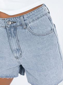 product Princess Polly Laurena Denim Shorts High Waisted Shorts 