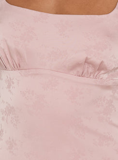 Neverending Satin Mini Dress Pink