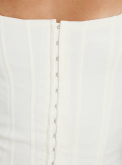 Floreva Corset Top White