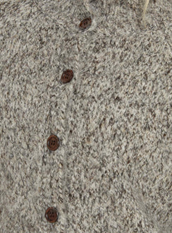 Faida Funnel Neck Knit Jumper Brown Speckle