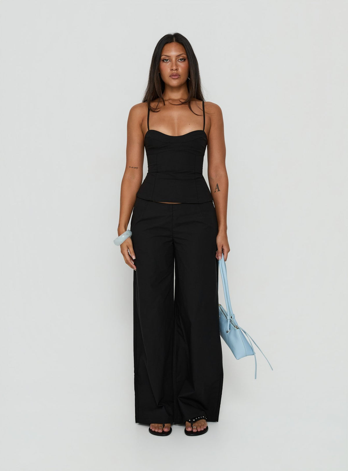 Kierstyn Corset Set Black Petite