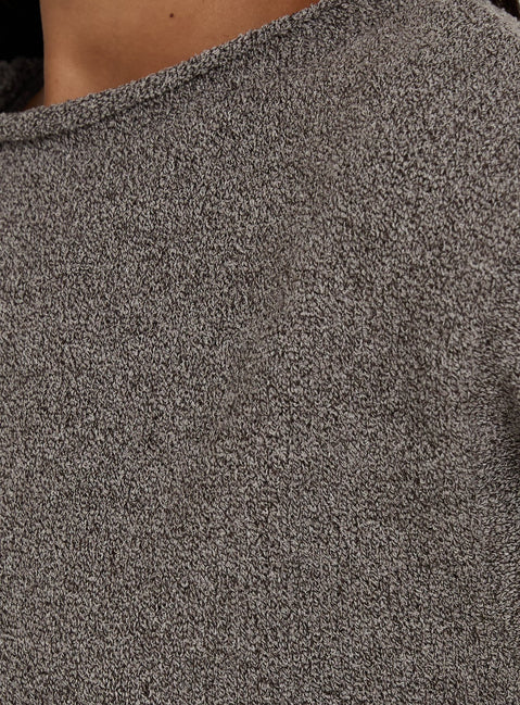 Amelise Knit Poncho Mocha