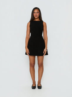 Alfalfa Corduroy Mini Dress Black Tall