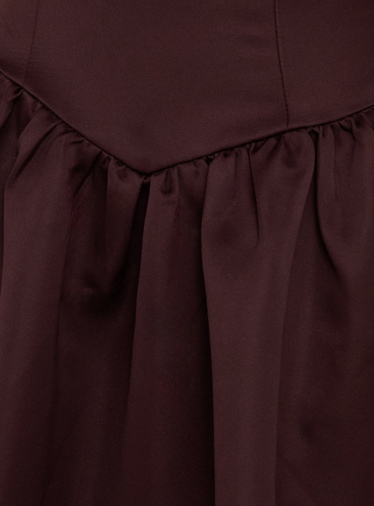 Soft Bloom Drop Waist Strapless Maxi Dress Chocolate