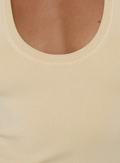 Solanah Knit Tank Top Lemon