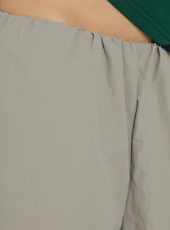 Highlighting the Your Orbit Nylon Baggy Pants Grey womens-regular-pants with high-rise product