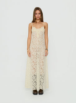 Lovedream Lace Maxi Dress Yellow