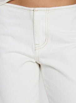 product Princess Polly Buenos No Waist Low Rise Straight Leg Jeans White Mid Rise Jeans 