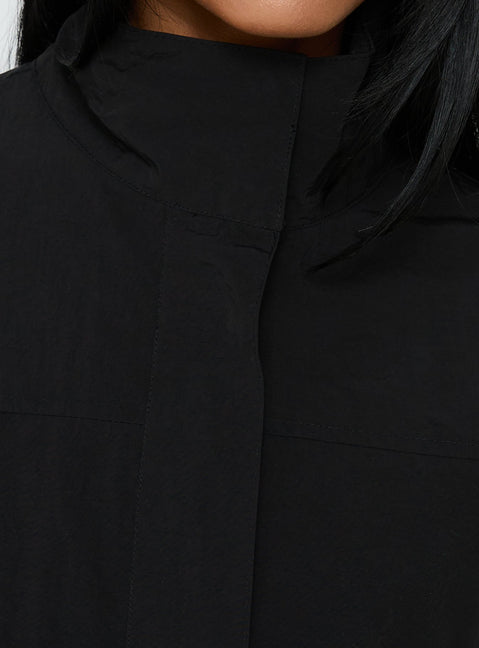 Shoreline Windbreaker Jacket Noir