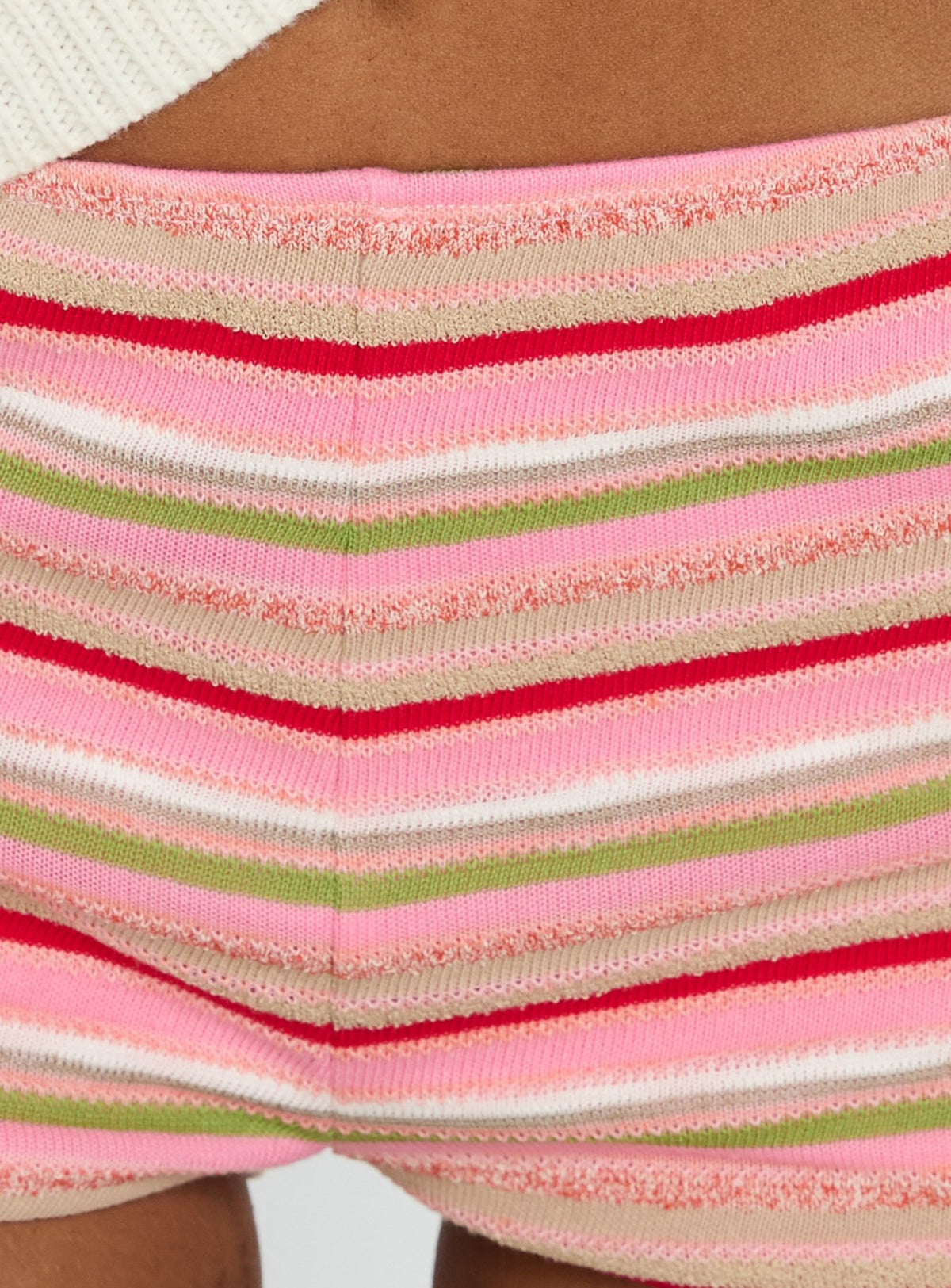 Selinah Terry Towelling Micro Shorts Pink Multi