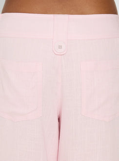 product Princess Polly Pedra Wide Leg Pant Pink Mid Rise Pants 