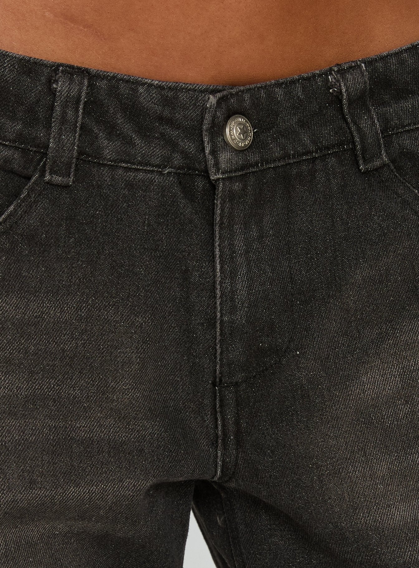 product Princess Polly Korinne Low Rise Baggy Jeans Washed Charcoal Low Rise Jeans 