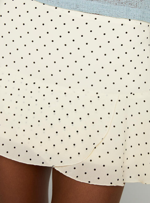product Princess Polly Sonsie Mini Skirt Cream Mini Skirts 