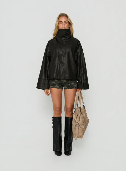 Shoreline Funnel Jacket Noir