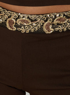Belvani Micro Shorts Brown / Paisley