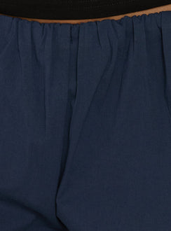 Find the Lunea Concealed Waistband Pants Navy in womens-regular-pants with high-rise on-body Princess Polly