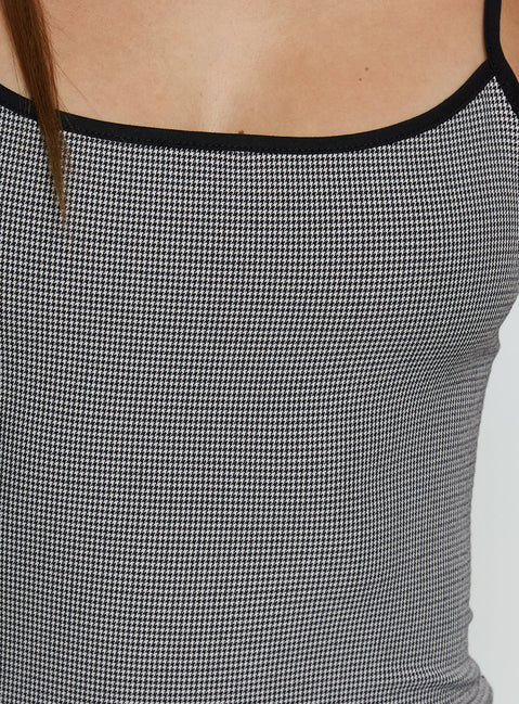 Voyage Mini Dress Noir Gingham