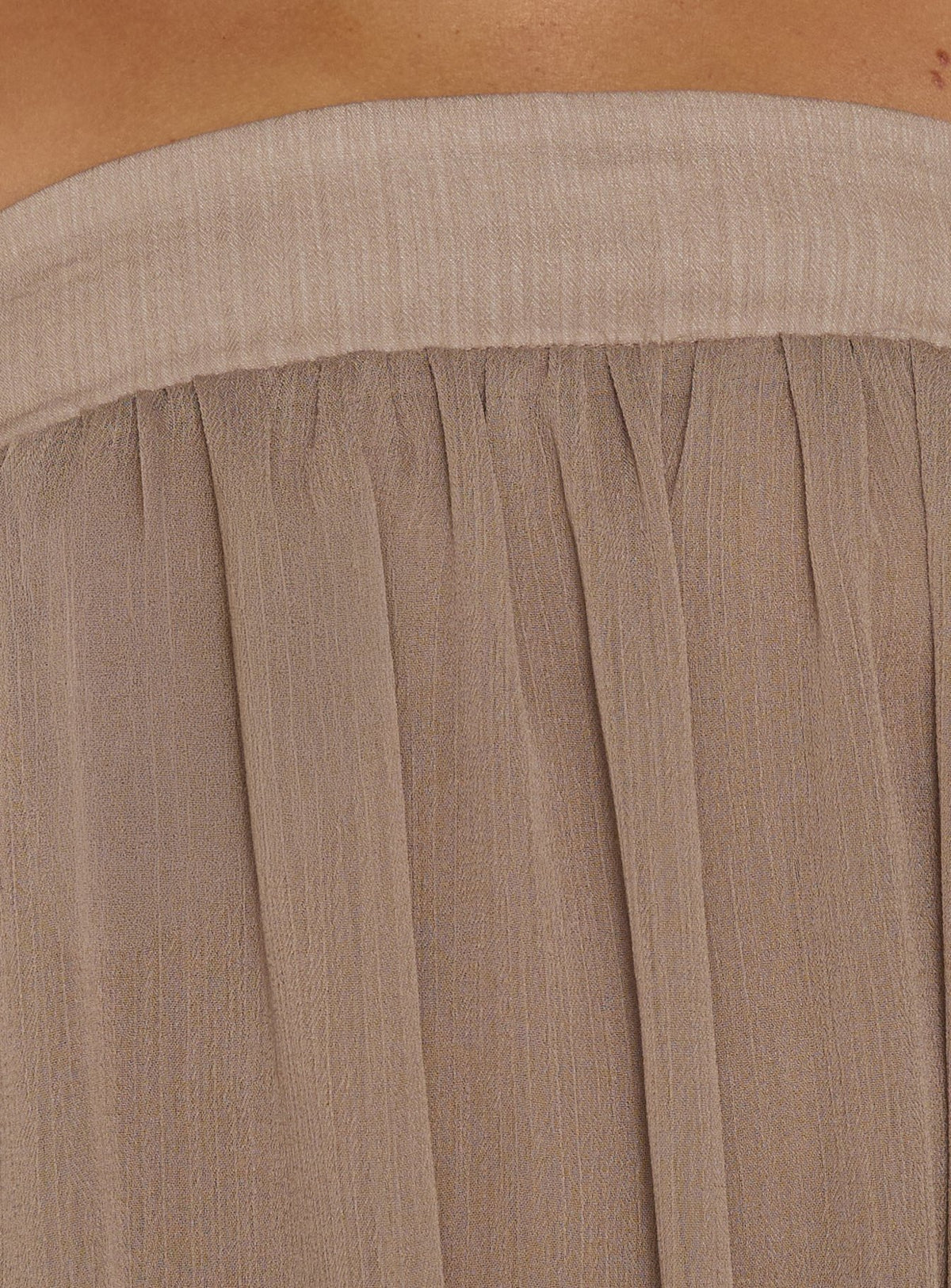 We Belong Together Strapless Blouson Mini Dress Mushroom Tall