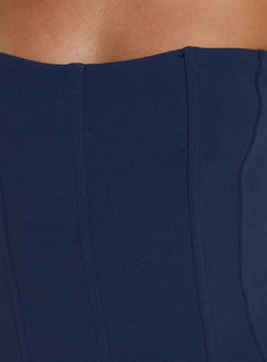 Louisah Corset Romper Navy